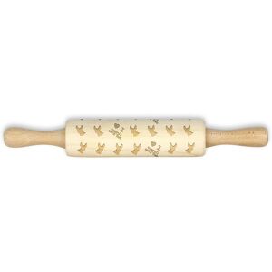 Cirneco dell'Etna, Chart sycylijski - mały wałek we wzorki z psem, wałek do ciasta dla dziecka, dekorowanie gliny ceramicznej marki Art-Dog Cirneco dell'Etna, Chart sycylijski - mały wałek we wzorki z psem, wałek do ciasta dla dziecka, dekorowanie gliny ceramicznej marki Art-Dog