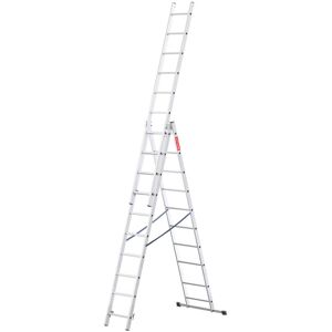 Drabest Drabina Aluminiowa Wielofunkcyjna 3X10 Stopni 150Kg Baulich Drabest Drabina Aluminiowa Wielofunkcyjna 3X10 Stopni 150Kg Baulich