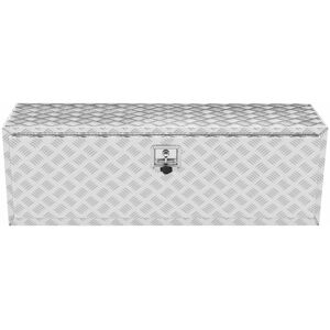 Vevor Skrzynia narzędziowa podwoziowa 121x61x61 cm - aluminiowa zamykana na klucz Vevor Skrzynia narzędziowa podwoziowa 121x61x61 cm - aluminiowa zamykana na klucz