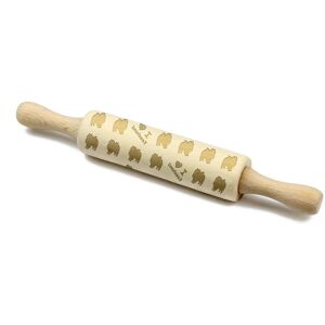 Szpic wilczy, Keeshond I - mały wałek z psem, wałek do ciasta we wzory, gadżet dla ceramika marki Art-Dog Szpic wilczy, Keeshond I - mały wałek z psem, wałek do ciasta we wzory, gadżet dla ceramika marki Art-Dog