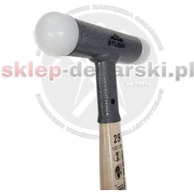 102125 MŁOTEK BEZODRZUTOWY JEDNOSTRONNIE ZAOKRĄGLONY 25MM STUBAI 102125 MŁOTEK BEZODRZUTOWY JEDNOSTRONNIE ZAOKRĄGLONY 25MM STUBAI