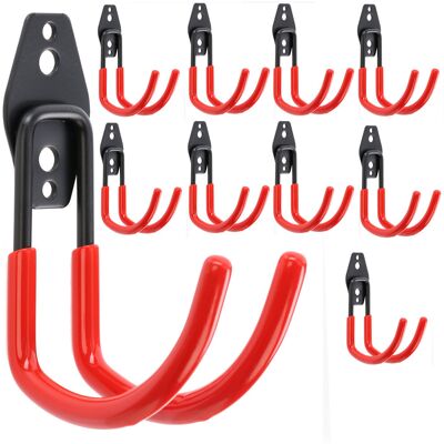 Botle 10x Hak ścienny okrągły 11cm narzędzia garaż ogród sprzęt 30kg piły i kosy Botle 10x Hak ścienny okrągły 11cm narzędzia garaż ogród sprzęt 30kg piły i kosy