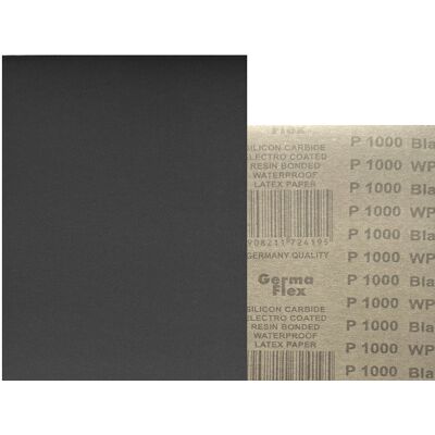 GERMAFLEX 50x Wodny 230x280 P1000 WPF Papier ścierny wodoodporny GERMAFLEX 50x Wodny 230x280 P1000 WPF Papier ścierny wodoodporny