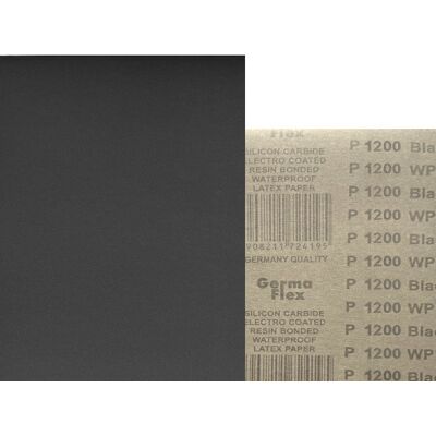 GERMAFLEX 50x Wodny 230x280 P1200 WPF Papier ścierny wodoodporny GERMAFLEX 50x Wodny 230x280 P1200 WPF Papier ścierny wodoodporny