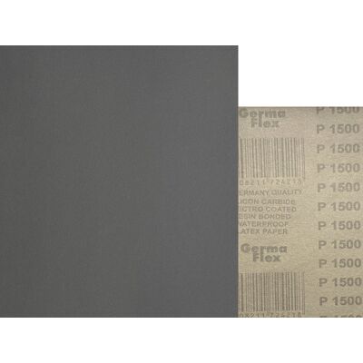GERMAFLEX 50x Wodny 230x280 P1500 WPF Papier ścierny wodoodporny GERMAFLEX 50x Wodny 230x280 P1500 WPF Papier ścierny wodoodporny