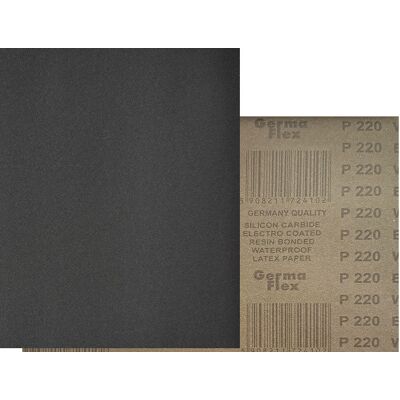 GERMAFLEX 50x Wodny 230x280 P220 WPF Papier ścierny wodoodporny GERMAFLEX 50x Wodny 230x280 P220 WPF Papier ścierny wodoodporny