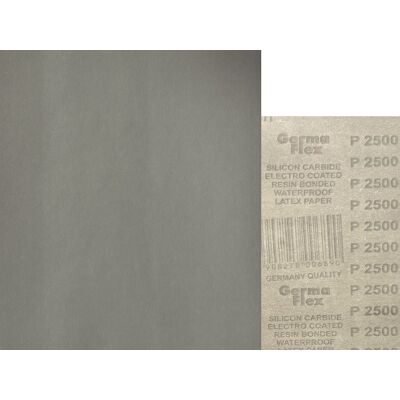 GERMAFLEX 50x Wodny 230x280 P2500 WPF Papier ścierny wodoodporny GERMAFLEX 50x Wodny 230x280 P2500 WPF Papier ścierny wodoodporny