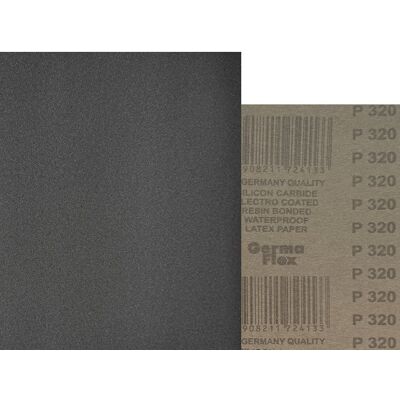GERMAFLEX 50x Wodny 230x280 P320 WPF Papier ścierny wodoodporny GERMAFLEX 50x Wodny 230x280 P320 WPF Papier ścierny wodoodporny