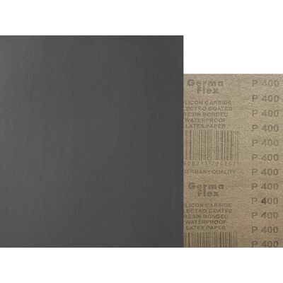GERMAFLEX 50x Wodny 230x280 P400 WPF Papier ścierny wodoodporny GERMAFLEX 50x Wodny 230x280 P400 WPF Papier ścierny wodoodporny