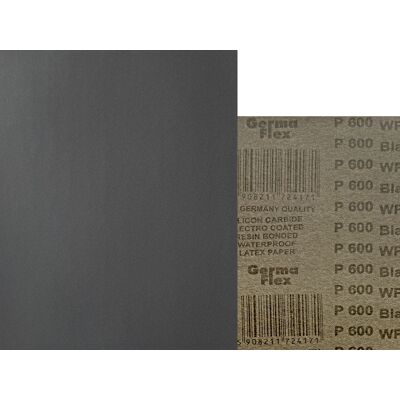 GERMAFLEX 50x Wodny 230x280 P600 WPF Papier ścierny wodoodporny GERMAFLEX 50x Wodny 230x280 P600 WPF Papier ścierny wodoodporny