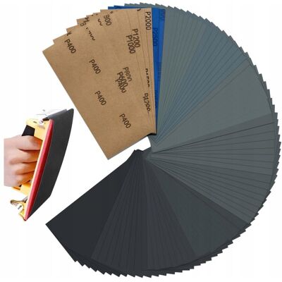 Inny producent 72X PAPIER ŚCIERNY NA MOKRO SUCHO 23X9 P400-P3000 UNIWERALSNY WĘGLIK KRZEMU Inny producent 72X PAPIER ŚCIERNY NA MOKRO SUCHO 23X9 P400-P3000 UNIWERALSNY WĘGLIK KRZEMU
