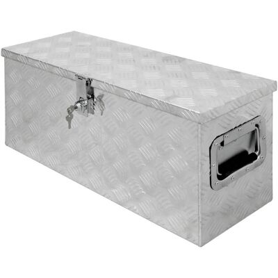 ECD Germany Aluminiowa skrzynka narzędziowa 73x24x32 cm zamykana na klucz ECD Germany Aluminiowa skrzynka narzędziowa 73x24x32 cm zamykana na klucz