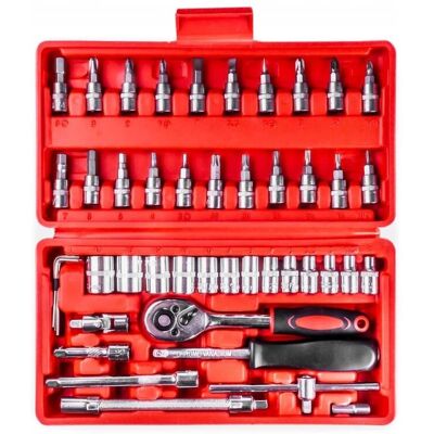 Zestaw 46 elementów AMiO 03136 - Hex, Torx, Phillips Zestaw 46 elementów AMiO 03136 - Hex, Torx, Phillips