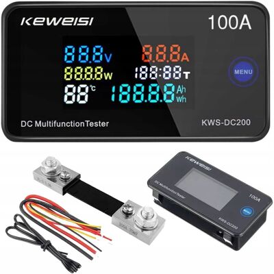 Benetech AMPEROMIERZ DC200V 100A WOLTOMIERZ Ah Wh TEMP CZAS Benetech AMPEROMIERZ DC200V 100A WOLTOMIERZ Ah Wh TEMP CZAS