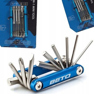 Beto klucz 10w1 multitool scyzoryk rowerowy torx imbus narzędzia klucze Beto klucz 10w1 multitool scyzoryk rowerowy torx imbus narzędzia klucze