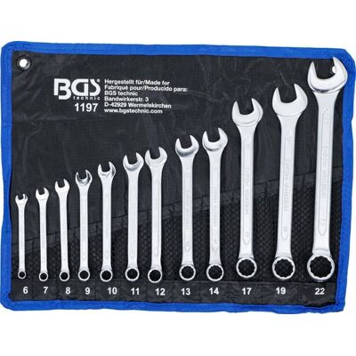 BGS Technic BGS Zestaw Kluczy Płasko-Oczkowych 6-22 mm, 12-Częściowy - Narzędzia Warsztatowe BGS Technic BGS Zestaw Kluczy Płasko-Oczkowych 6-22 mm, 12-Częściowy - Narzędzia Warsztatowe