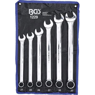 Inny producent BGS Zestaw Kluczy Płasko-Oczkowych 6-częściowy Długi 21-32 mm z Etui Inny producent BGS Zestaw Kluczy Płasko-Oczkowych 6-częściowy Długi 21-32 mm z Etui