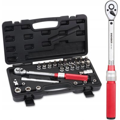 Inny producent BINGCOBBER Klucz Dynamometryczny 3/8” 5-60NM Zestaw Rower Motocykl Auto Inny producent BINGCOBBER Klucz Dynamometryczny 3/8” 5-60NM Zestaw Rower Motocykl Auto