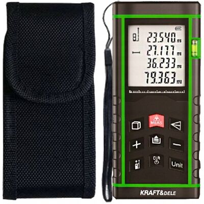 KRAFT&DELE Dalmierz Laserowy Cyfrowy Miernik Odległości 100m KRAFT&DELE Dalmierz Laserowy Cyfrowy Miernik Odległości 100m