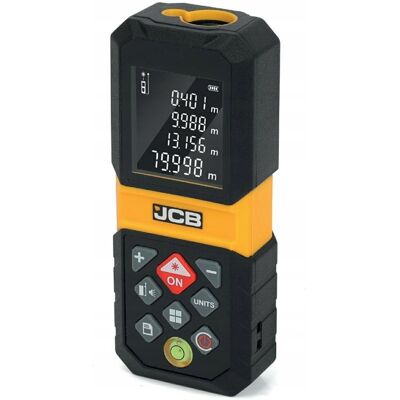 DALMIERZ LASEROWY MIERNIK LASEROWY OBLICZANIE POWIERZCHNI OBJĘTOŚCI 80M JCB DALMIERZ LASEROWY MIERNIK LASEROWY OBLICZANIE POWIERZCHNI OBJĘTOŚCI 80M JCB