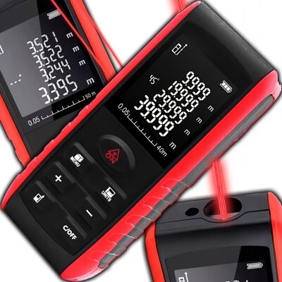 Retoo DALMIERZ LASEROWY MIERNIK ODLEGŁOŚCI 40M CYFROWY POZIOMICA KĄTOMIERZ LCD Retoo DALMIERZ LASEROWY MIERNIK ODLEGŁOŚCI 40M CYFROWY POZIOMICA KĄTOMIERZ LCD