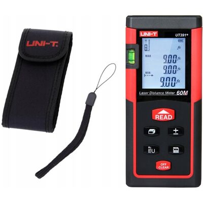 Uni-T Dalmierz Laserowy Miernik Odległości Cyfrowy 60m Poziomica Zestaw Unit Lm60 Uni-T Dalmierz Laserowy Miernik Odległości Cyfrowy 60m Poziomica Zestaw Unit Lm60