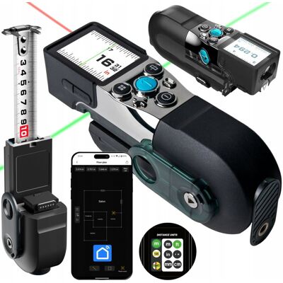 Mileseey DALMIERZ LASEROWY TAŚMA MIERNICZA POZIOMICA LINIA ZNACZĄCA SMART LIFE 100m Mileseey DALMIERZ LASEROWY TAŚMA MIERNICZA POZIOMICA LINIA ZNACZĄCA SMART LIFE 100m