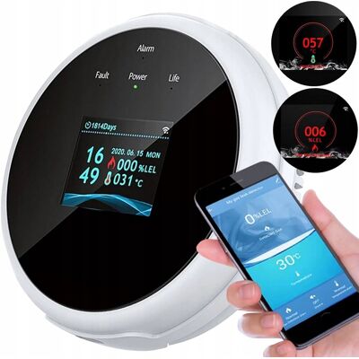 Benetech DETEKTOR CZUJNIK GAZÓW WYBUCHOWYCH ALARM DŹWIĘKOWY WIFI APP TUYA SMART LIFE Benetech DETEKTOR CZUJNIK GAZÓW WYBUCHOWYCH ALARM DŹWIĘKOWY WIFI APP TUYA SMART LIFE