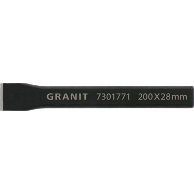 Granit Dłuto hartowane punktowe płaskie 200 x 28 mm Granit Dłuto hartowane punktowe płaskie 200 x 28 mm
