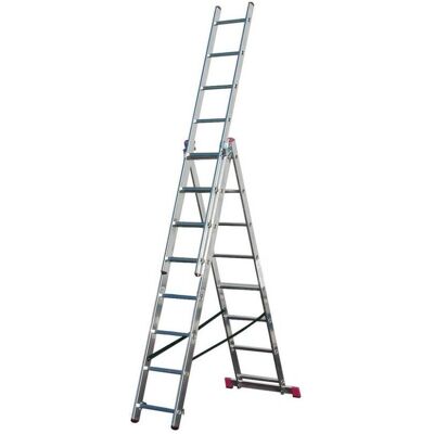Wielofunkcyjna aluminiowa drabina Krause Corda - 3x8 stopni Podpora Rozszerzenie Wielofunkcyjna aluminiowa drabina Krause Corda - 3x8 stopni Podpora Rozszerzenie