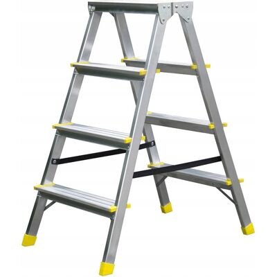 Inny producent Drabina aluminiowa 2x4 stopnie certyfikana 150KG Inny producent Drabina aluminiowa 2x4 stopnie certyfikana 150KG