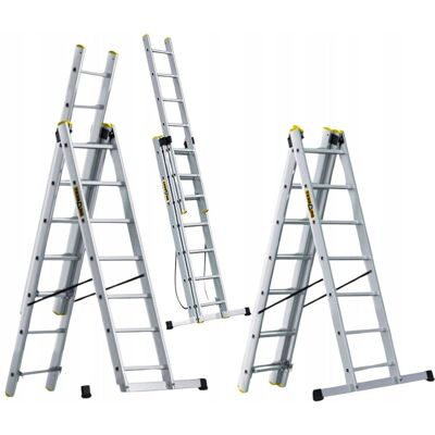 Inny producent DRABINA ALUMINIOWA 3x6 PRO NA SCHODY DRABEST do 150 kg Inny producent DRABINA ALUMINIOWA 3x6 PRO NA SCHODY DRABEST do 150 kg
