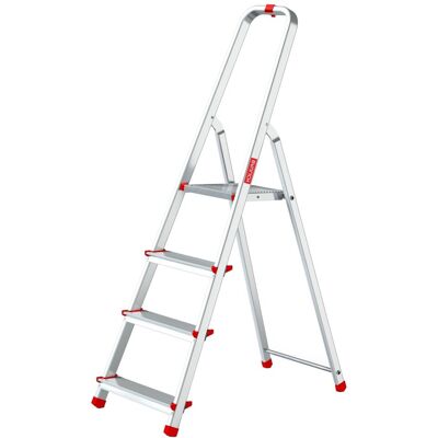 Drabest Drabina Aluminiowa Domowa Z Haczykiem 4 Stopnie Składana 125 Kg Baulich Drabest Drabina Aluminiowa Domowa Z Haczykiem 4 Stopnie Składana 125 Kg Baulich