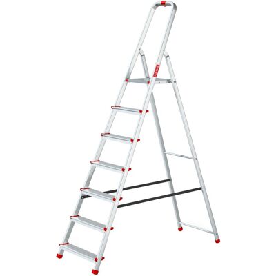 Drabest Drabina Aluminiowa Domowa Z Haczykiem 7 Stopniowa Składana 125 Kg Baulich Drabest Drabina Aluminiowa Domowa Z Haczykiem 7 Stopniowa Składana 125 Kg Baulich