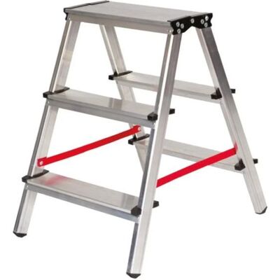 Motive Drabina aluminiowa dwustronna Domo 2x3 125kg 67cm Motive Drabina aluminiowa dwustronna Domo 2x3 125kg 67cm
