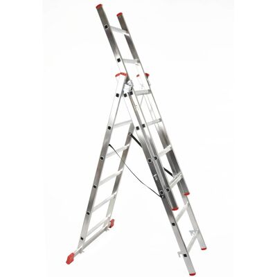 METALKAS Drabina aluminiowa Hillagi 3x6 METALKAS Drabina aluminiowa Hillagi 3x6