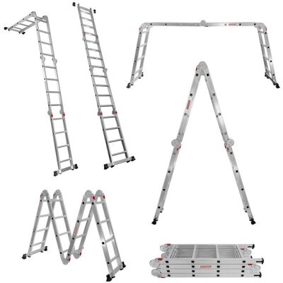 Mega-M Drabina aluminiowa przegubowa składana wielofunkcyjna WERKBERG 4x4 150kg Mega-M Drabina aluminiowa przegubowa składana wielofunkcyjna WERKBERG 4x4 150kg