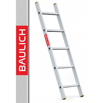 Drabest Drabina aluminiowa przystawna 1x5 Profesjonalna 150 kg BAULICH Drabest Drabina aluminiowa przystawna 1x5 Profesjonalna 150 kg BAULICH