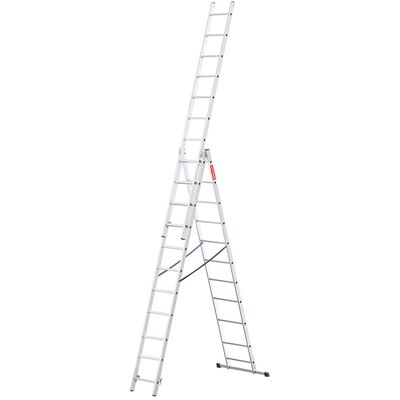 Drabest Drabina Aluminiowa Wielofunkcyjna 3X11 Stopni 150Kg Baulich Drabest Drabina Aluminiowa Wielofunkcyjna 3X11 Stopni 150Kg Baulich