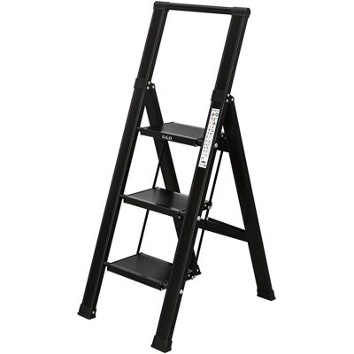 Drabina do domu 3 stopniowa Składana - aluminiowa - ILILO FIT BB Pro Drabina do domu 3 stopniowa Składana - aluminiowa - ILILO FIT BB Pro
