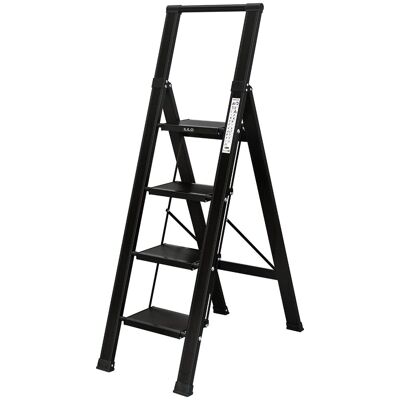 Drabina do domu 4 stopniowa Składana - aluminiowa - ILILO FIT BB Pro Drabina do domu 4 stopniowa Składana - aluminiowa - ILILO FIT BB Pro