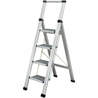 Drabina do domu 4 stopniowa Składana - aluminiowa - ILILO FIT Safe Drabina do domu 4 stopniowa Składana - aluminiowa - ILILO FIT Safe