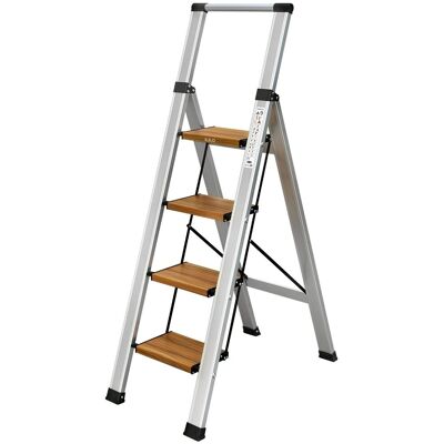 Drabina do domu 4 stopniowa Składana - aluminiowa - ILILO FIT SW Drabina do domu 4 stopniowa Składana - aluminiowa - ILILO FIT SW