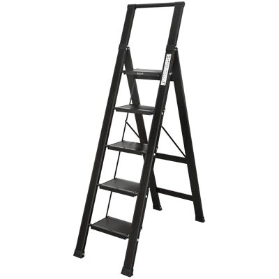 Drabina do domu 5 stopniowa Składana - aluminiowa - ILILO FIT BB Pro Drabina do domu 5 stopniowa Składana - aluminiowa - ILILO FIT BB Pro