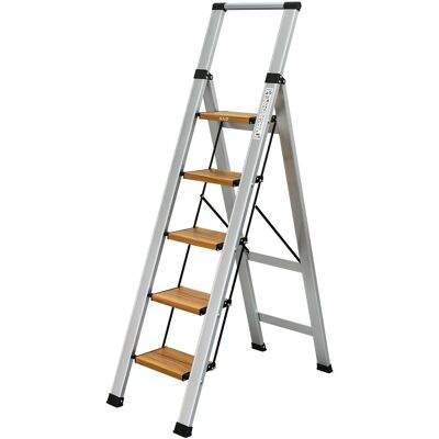Drabina do domu 5 stopniowa Składana - aluminiowa - ILILO FIT SW Drabina do domu 5 stopniowa Składana - aluminiowa - ILILO FIT SW