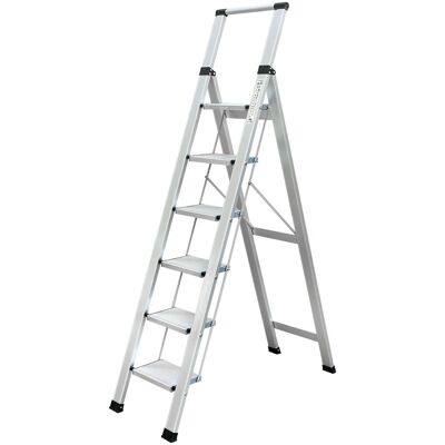 Drabina do domu 6 stopniowa Składana - aluminiowa - ILILO FIT Standard Drabina do domu 6 stopniowa Składana - aluminiowa - ILILO FIT Standard