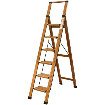 Drabina do domu 6 stopniowa Składana - aluminiowa - ILILO FIT WW Pro Drabina do domu 6 stopniowa Składana - aluminiowa - ILILO FIT WW Pro