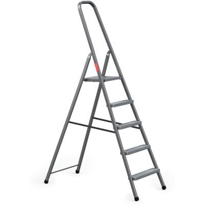 Drabest Drabina Domowa 5 Stopniowa Składana Szara Baulich Drabest Drabina Domowa 5 Stopniowa Składana Szara Baulich