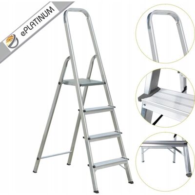inna (Inny) Drabina drabinka domowa aluminiowa jednostronna 4stopniowa 120kg ePlatinum inna (Inny) Drabina drabinka domowa aluminiowa jednostronna 4stopniowa 120kg ePlatinum