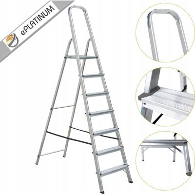 inna (Inny) Drabina drabinka domowa aluminiowa jednostronna 7stopniowa 120kg ePlatinum inna (Inny) Drabina drabinka domowa aluminiowa jednostronna 7stopniowa 120kg ePlatinum